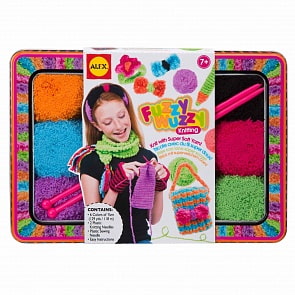 Набор для вязания спицами - Модные вещи из пушистой пряжи (Alex Toys, 187T)