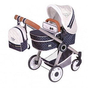 Коляска трансформер 3 в 1 с рюкзачком - ТОП-Коллекшн, 70 см (DeCuevas, 80537)
