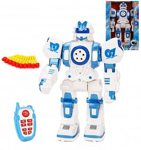 Робот на р/у – Шунтик, 23 голосовые команды, стреляет пулями 8 штук, свет и звук (Наша игрушка, ZYI-I0014-1)