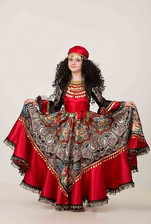Карнавальный костюм для девочек – Цыганка Сэра, размер 122-64 