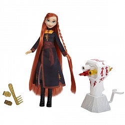 Кукла Анна Disney Princess, Холодное сердце 2 Магия причесок (Hasbro, e7003-e6950) - миниатюра