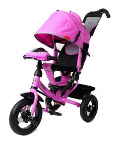 Трехколесный велосипед - Comfort 12 x 10 Air Car1, лиловый (Moby Kids, 641086)