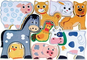 Пазл-головоломка – Домик в деревне (PlayGo, Play 1996veg)