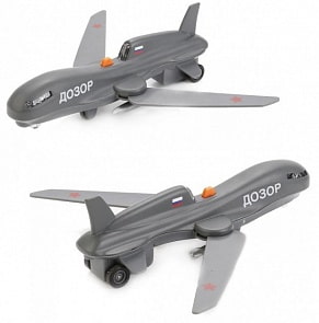 Металлический беспилотник Дозор, 19 см, свет и звук (Технопарк, SB-16-97-B-WBsim)