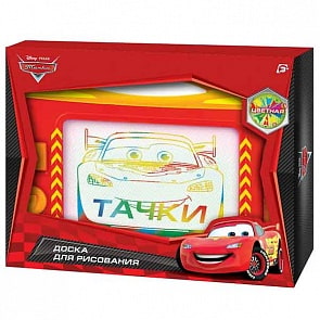 Доска магнитная «Тачки Дисней», цветная, с 2 печатями (Играем вместе, DT-1860-Rsim)