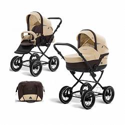 Коляска детская 2 в 1 - Polaris Classic, молочный/коричневый (Noordi, 382654/CL) - миниатюра
