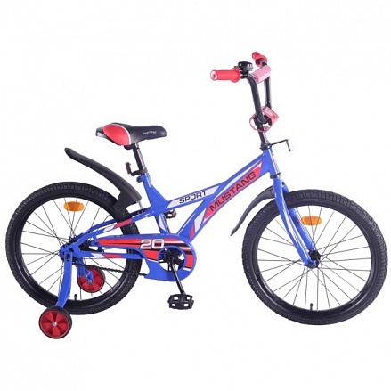 Детский велосипед 20", j-тип, сине-красный 