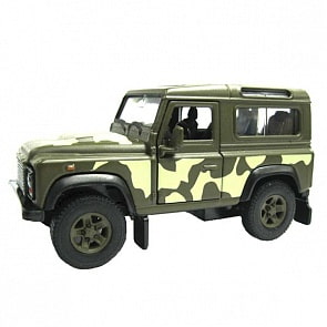Игрушечная модель военной машины – Land Rover Defender, 1:34-39 (Welly, 42392CM)