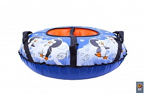 Санки надувные "Тюбинг Пингвин" + автокамера, диаметр 83 см (RT, 5009RT)