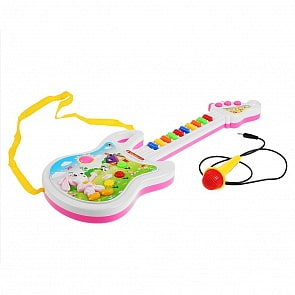 Гитара с микрофоном, озвученная (1506M093)