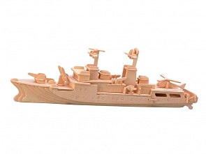 Модель деревянная сборная - Сторожевик (Wooden Toys, P046) Модель деревянная сборная - Сторожевик (Wooden Toys, P046)