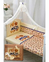 Комплект в кроватку – Умки, бежевый (Золотой Гусь, 1763-z) - миниатюра