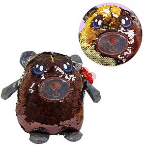 Игрушка мягкая - Медведь с пайетками, 20 см (Abtoys, MP004)
