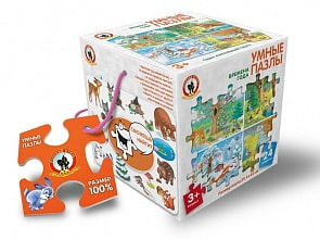 Пазлы умные - Времена года, 24 детали (Русский стиль, 02521)