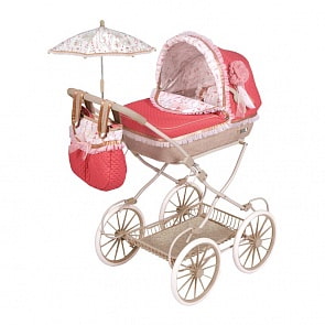 Коляска для куклы с сумкой и зонтиком - Мартина, 81 см (DeCuevas, 81033)