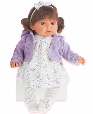 Интерактивная кукла Лорена в фиолетовом, 37 см 