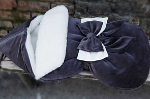 Комплект на выписку Asselina – Велюровый домик, серый, 7 предметов (Мой Ангелок, 1984_серый)