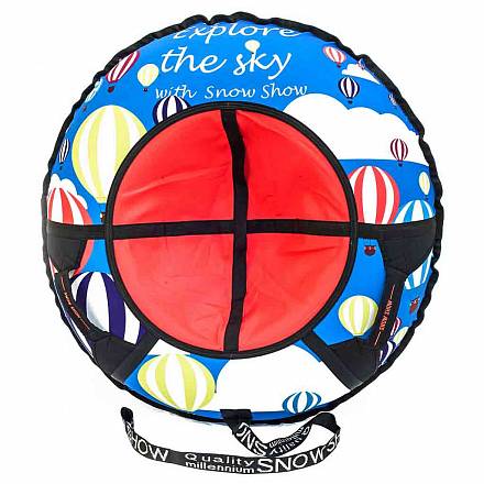 Санки надувные – Тюбинг, воздушные шары, диаметр 105 см 