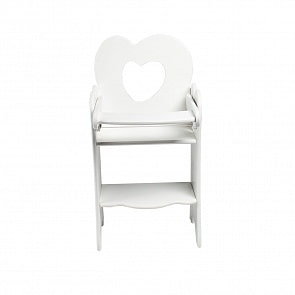 Кукольный стульчик для кормления Мини, цвет белый (Paremo, PFD120-32M)