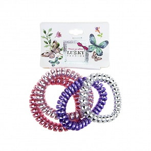 Набор резинок для волос Lukky Fashion, 4 штуки, 4 цвета (Lukky, Т18474)
