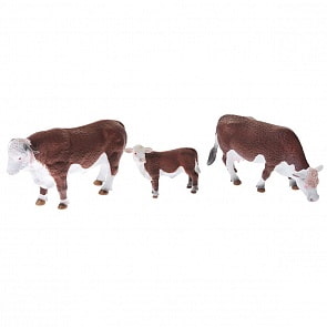 Набор Animal Planet – Герефордские коровы, 3 штуки (Mojo, 387308)