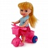 Кукла Машенька 12 см. на велосипеде, с двумя пони  - миниатюра №2