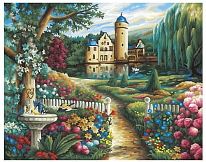 Раскраска по номерам – Летний замок, 40 х 50 см (Schipper, 9130391)