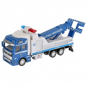 Машина эвакуатор Полиция 19 см подвижные элементы металлическая инерционная (Технопарк, 2212-9R)