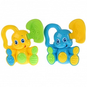 Погремушка с подвижным ухом - Слоненок (Умка, M0085-R) (ассортимент)