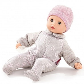 Маффин, 33 см, без волос, серый костюм (Gotz, 1620517)