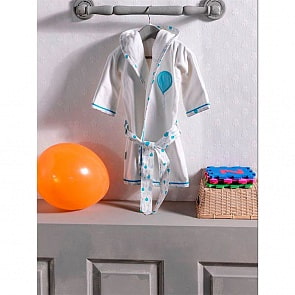 Халат махровый серии Kidboo Happy Birthday, 100% хлопок, размер 1, blue (Kidboo, 00-0011872 Blue размер 1)