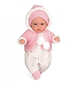 Кукла Arias Elegance с мягким телом в одежде розовых тонов, 33 см, звуковые эффекты (Arias, Т16344)