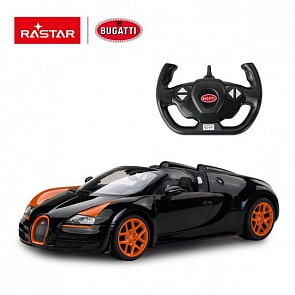 Машина на радиоуправлении 1:14 Bugatti Grand Sport Vitesse, цвет чёрный (Rastar, 70400B)