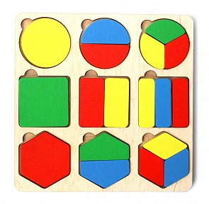 Деревянный пазл - Фигуры (Десятое королевство, 04100ДК)