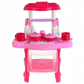 Кухня с набором посуды Маша и Медведь, свет и звук (Играем вместе, B1407619-Rsim)
