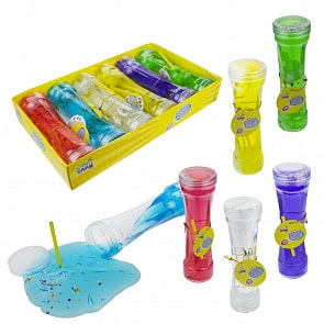 Набор Слайм Тайм - Мяшка Bubble Gum с кусочками, 6 цветов (1toy, Т17805) (ассортимент)