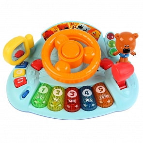 Развивающее пианино Ми-Ми-Мишки с рулем, светом, 50 песен, фраз и звуков (Умка, YL843-R)