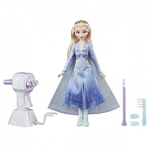 Кукла Эльза Disney Princess, Холодное сердце 2 Магия причесок (Hasbro, e7002-e6950)