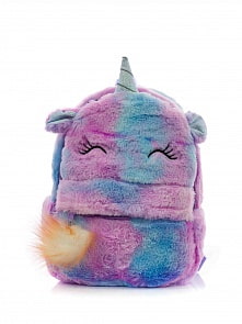 Рюкзак плюшевый - Улыбающийся Единорог Warm Dreams, радужный (Михи Михи, MM07559)