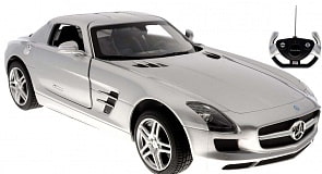 Машина на р/у - Mercedes-Benz SLS AMG, серебристый, 1:14 (Rastar, 47600S)