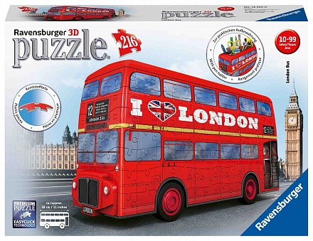 3D Пазл - Лондонский автобус, 216 элементов 