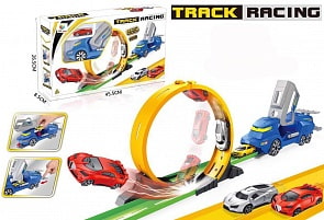 Трек с пусковым устройством и машинкой (Junfa Toys, P870-A)