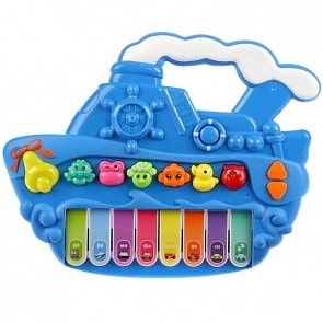 Обучающее пианино – Русские народные песни, стихи М. Дружининой, учим животных и транспорт (Умка, 1106M466-R)