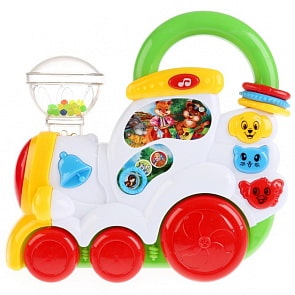 Развивающий паровозик со стихами М. Дружининой, учим животных (Умка, 1404K448-R)