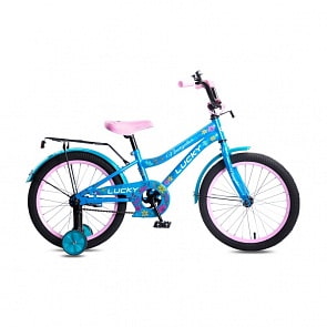 Детский велосипед Lucky для девочек, колеса 18", стальная рама и обода, ножной тормоз (Navigator, ВН18095)