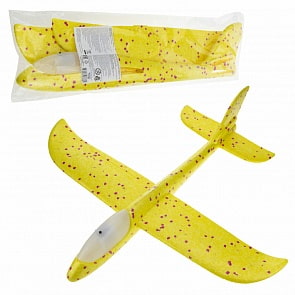 Глайдер из пенопласта, сборный, без механизмов, с LED нитью (1toy, Т17355) (ассортимент)