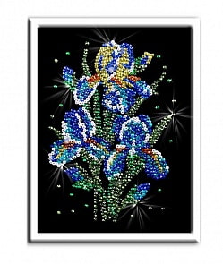 Мозаика из пайеток Ирисы (Волшебная мастерская, 029вм)