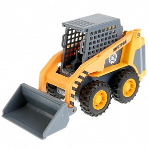 Погрузчик Мини, 12 см, металлический, инерционный, подвижные элементы (Технопарк, SB-17-63-A-WB)