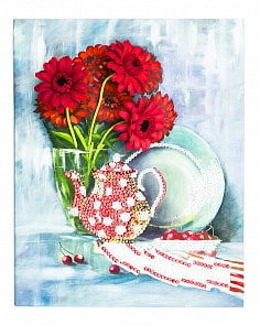 Мозаика из пайеток на холсте - Герберы (Волшебная мастерская, МХ-21)