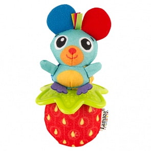Погремушка Мышка и клубника (Tomy, L27631st)